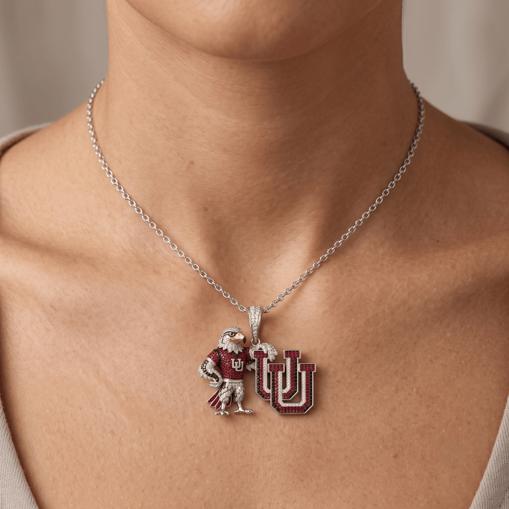 UTUT Solid Gold Chain with Diamond Pendant HTTT