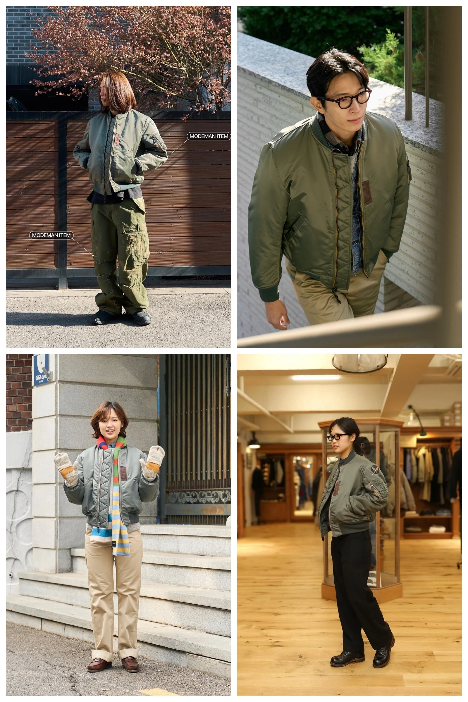 WII USAF William Gibson 2025 MA-1 Sage Green Winter Coat Pilot Nylon VTG Padded L2B Vintage JAPAN Bomber Flight Jacket For Men